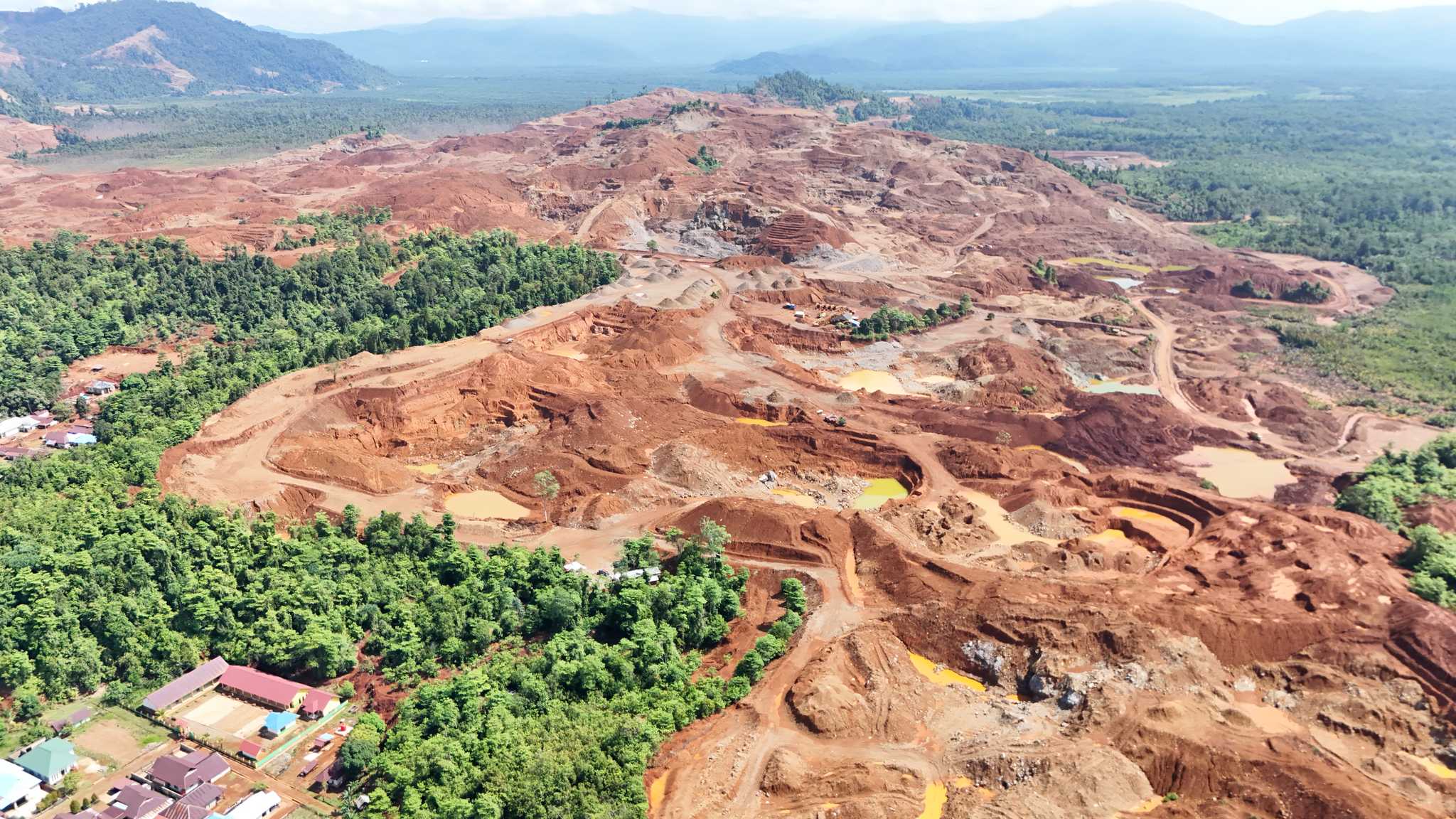 A nickel mine in Sulawesi, Indonesia.